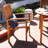 Vivioville Solid Teak Outdoor Stackable Dining Chair