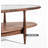 Tempered glass solid wood coffee table