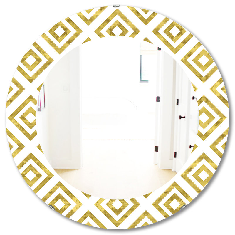 Miroir mural Mid-Century Capital Honeycomb 1, H 31,5 po x l po