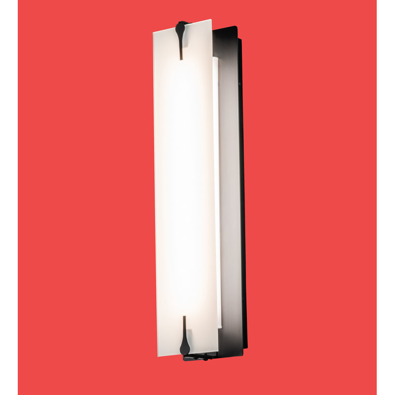 Akranes LED Flush Mounted Sconce, Flat Black