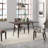 Christie Solid Wood Top Metal Base Dining Table-1535123966