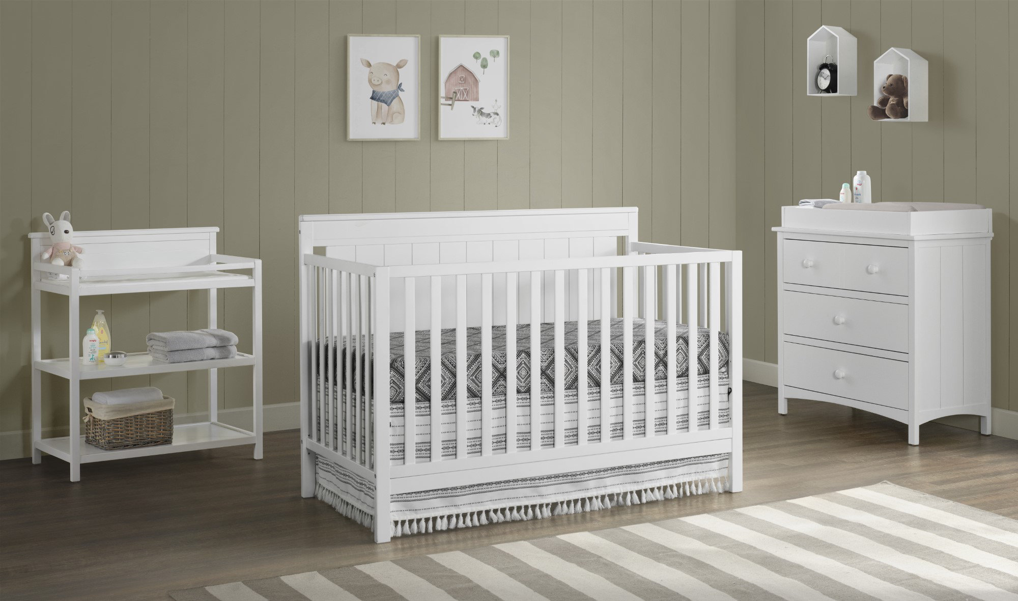 Lazio Gray In Convertible Crib Oxford Baby Lazio In Convertible