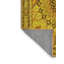 Tapis oriental en polyester / chenille jaune / orange / brun tissé à la machine-1171736968