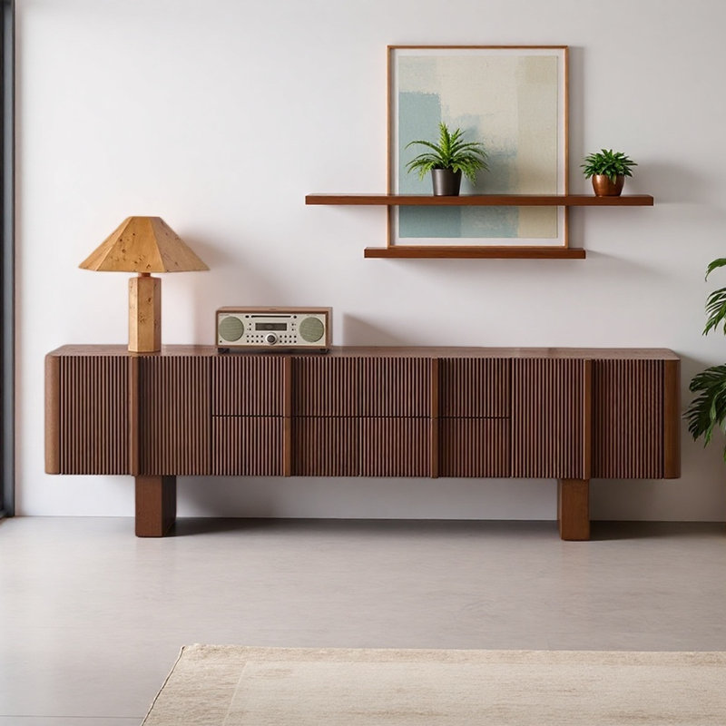 Meuble télé simple au design rétro