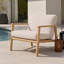 Chaise longue d'extérieur avec coussins Lott