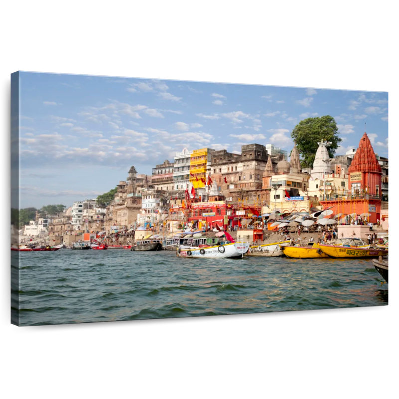 Ghats Of Varanasi, 30" H x 45" W