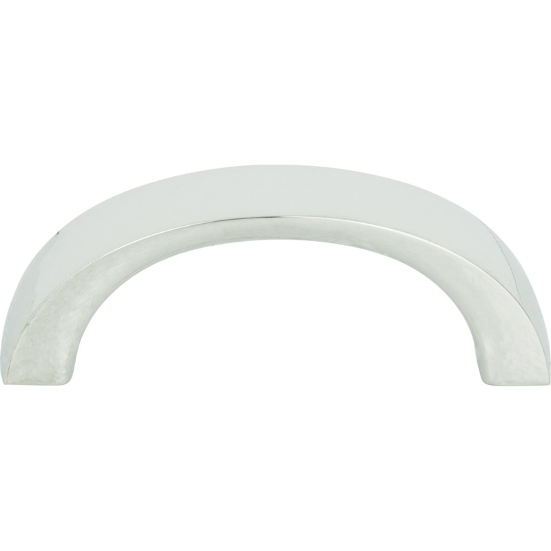 Thin Square Bar Pull, Polished Chrome, 1 13/16"