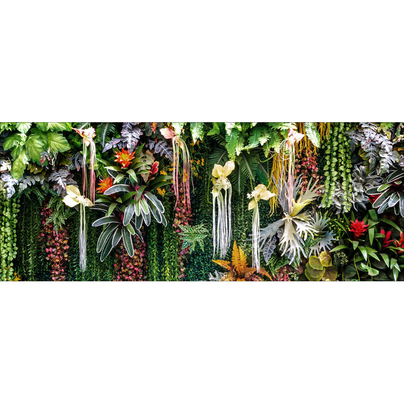 Vertical Garden - No Frame Print on Canvas, 50cm H x 125cm W x 1.4cm D