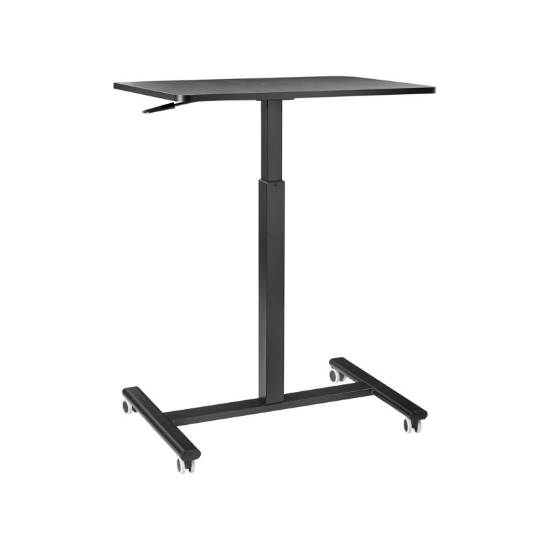 Adjustable Metal Base Standing Desk, Black