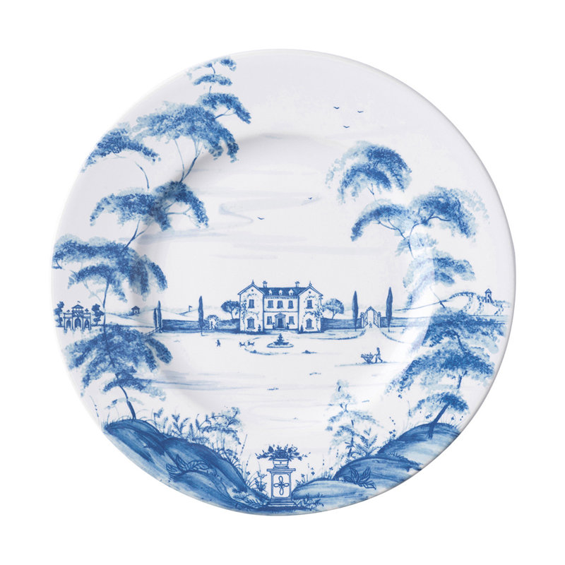 Country Estate Dinner Plate, Delft Blue/White