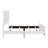 Claudette Solid Wood Bed Frame with Faux Wood Veneer-114882680-114311293