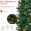 Crayon, arbre de Noël artificiel, aiguilles de pin minces avec branches réalistes, pommes de pin-624864834