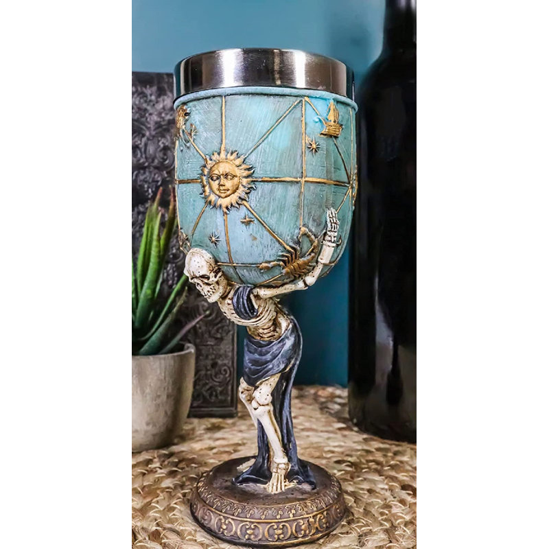 Verre à pied squelette
