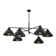 Ilbert 6 - Light Cone Chandelier with Accents