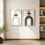 Ensemble d'art mural encadré géométrique Boho