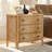 Elfine Modern 27''W 3-Drawers Curves End Table with Built-In Charging Station-1174088165