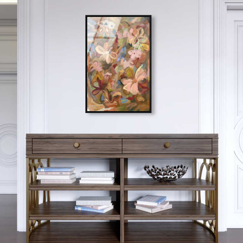 Moving Eden II Print by Oliver Gal, 46"H x 31"W, Black Floater Frame