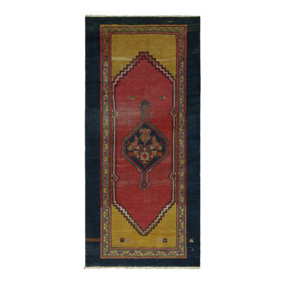 Vintage One-of-a-Kind 3'7X7'4 Hand Knotted Area Rug