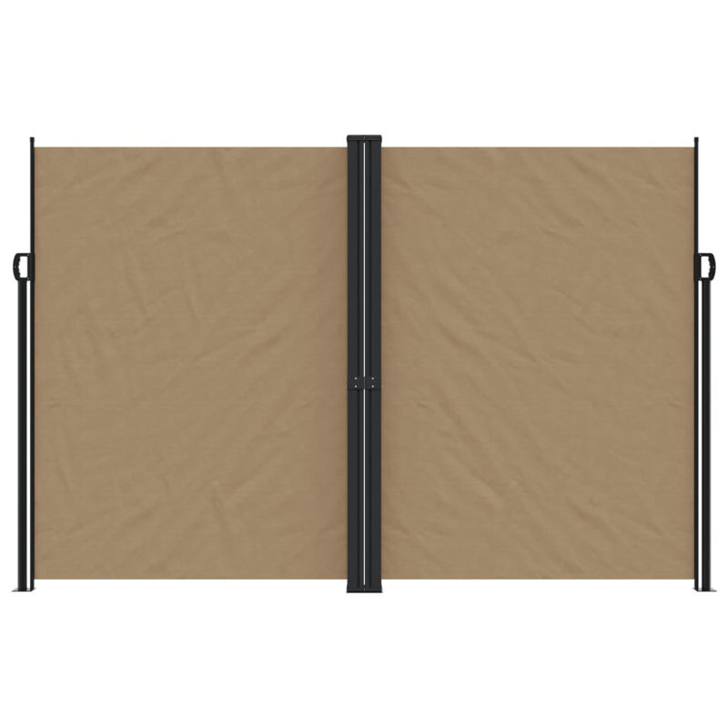 Auvent latéral rétractable Vidaxl anthracite, Taupe, H 86,6 po x l 393,7 po 