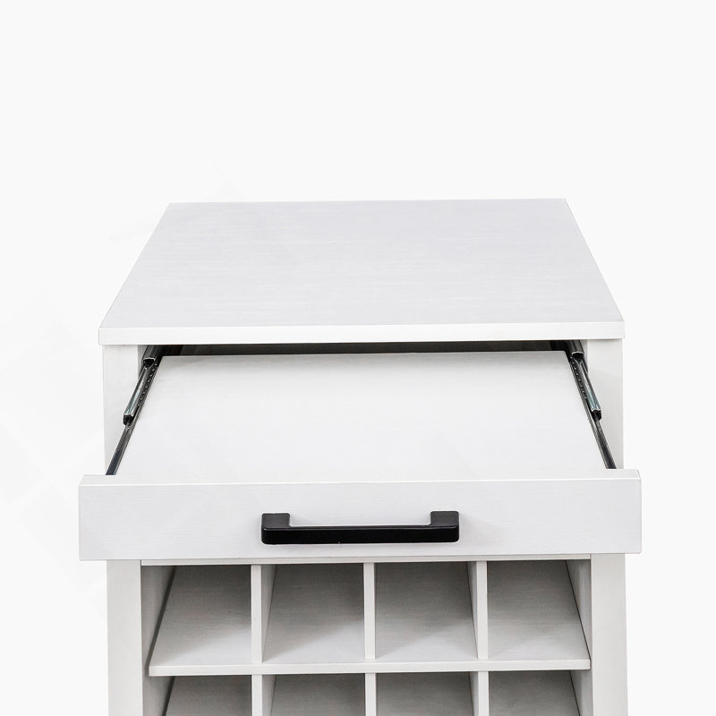 Buffet brun modulaire 24 pièces, Blanc
