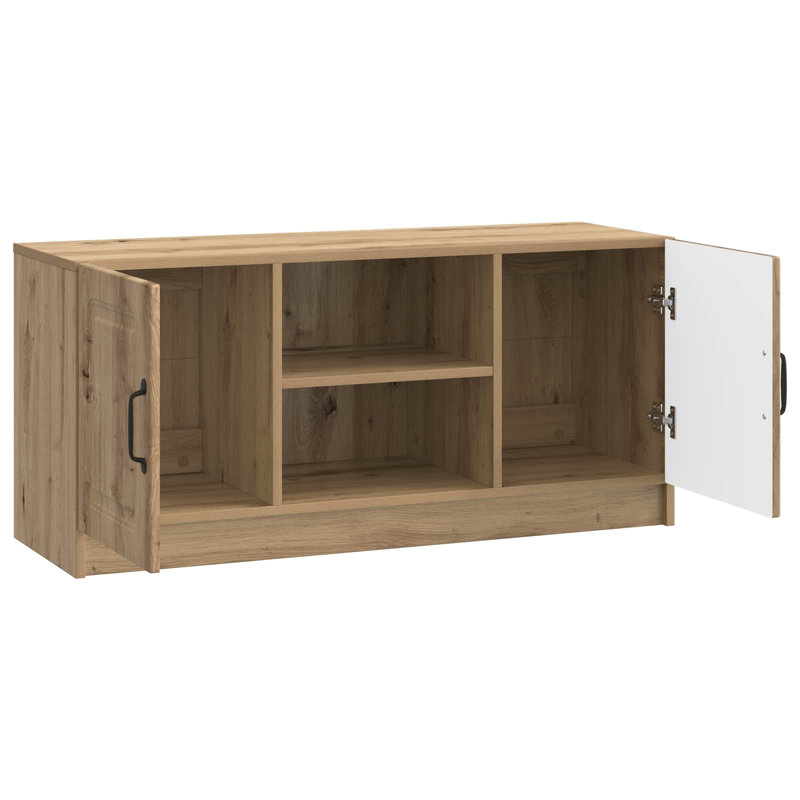 TV Stand, 47cm H x 102cm L x 34.5cm W, Artisan Oak
