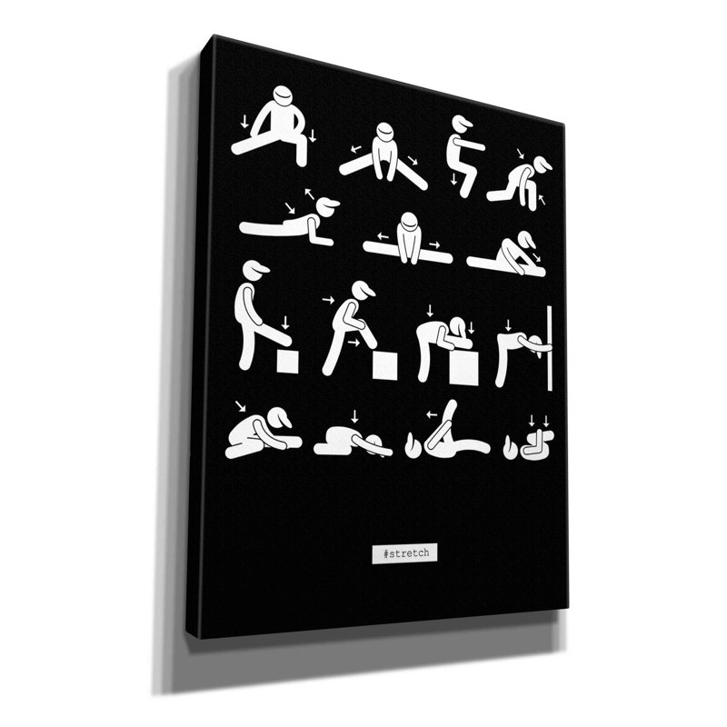 Workout par GraphINC Studio - impression sur toile tendue, H 34 po x l 26 po