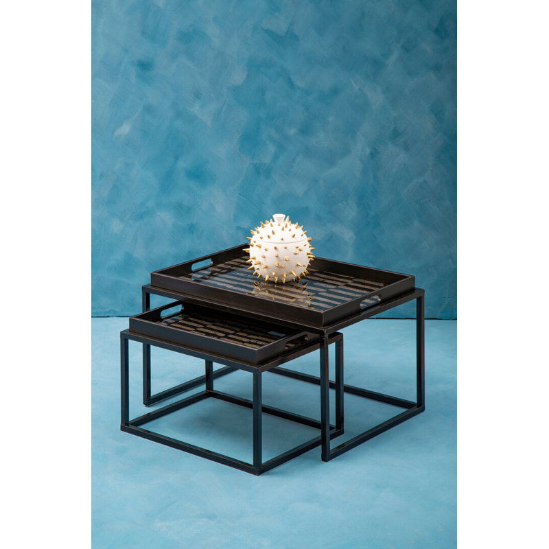 Glass Top Nesting Tables