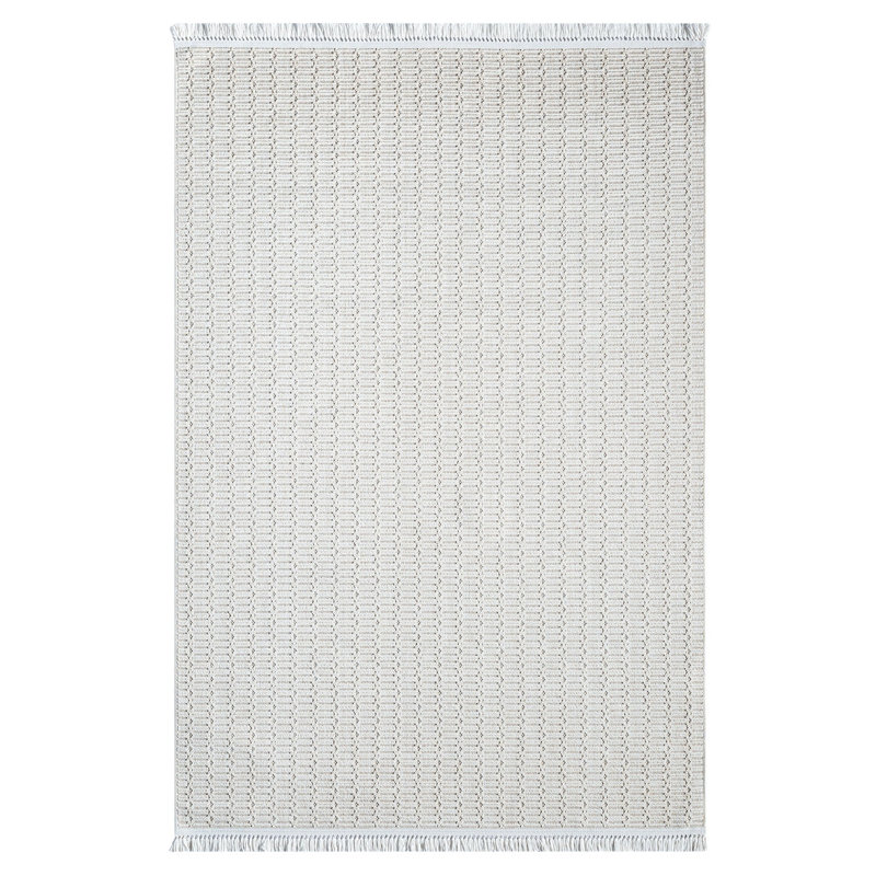 Tapis rayé en jute crèmeépalaisépalais, Tapis de couloir 4 pi x 8 pi 11 po