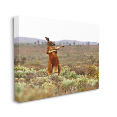 " Kangaroo Savanna Landscape " Print