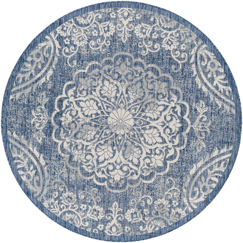 Oriental Indoor / Outdoor Rug, 6'7" Round
