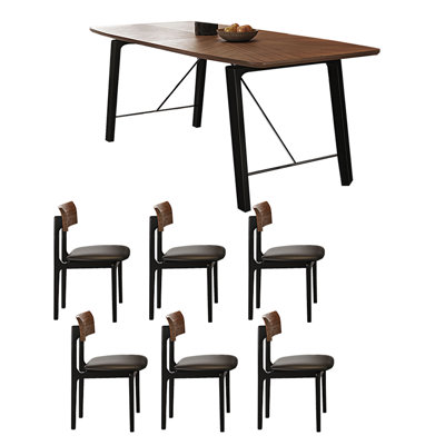 Durable Solid Wood Slate Dining Table Sets.