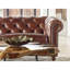 Sofa, Seats 3, Grazed Top Grain Leather, Brown-133411653-133411654