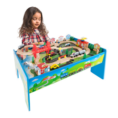 Hedin Table and Train Set Kids by Zoomie Kids