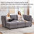 Modular Sectional Sofa,convertible Sectional Couches With Storage Ottoman,u Shaped Sectionals For Living Room Apartment-177257995