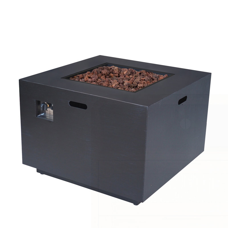 Modern Outdoor Fire Pit, Dark Gray