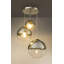 Saundra 3 - Light Matt Brushed Nickel Cluster Pendant