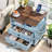 Farmhouse Nightstand, 24" Wide End Table With 2 Drawers, Dresser For Bedroom, Bed Side Table Chest Of Drawers Cabinet,Wood Night Stand For Living Room, Closet-480026829-480113390