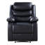 Fauteuil inclinable électrique noir avec accoudoirs coussinés-1917824601