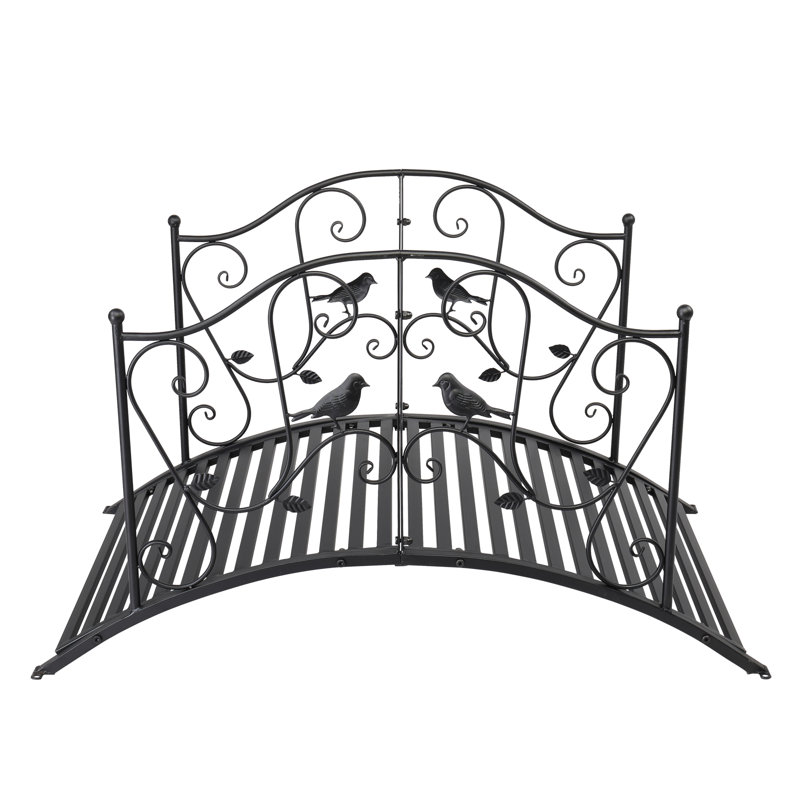 Pont de jardin en fer