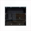 Armoire de rangement pour chaussures, porte en verre noir avec lumières DEL RVB, 31,3 x 14,76 x 28,35 pouces | Contemporain | Panneau de fibres à densité moyenne