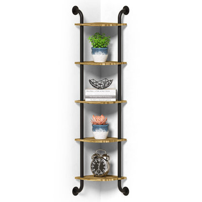 Sturtz 5 Piece Corner Floating Shelf