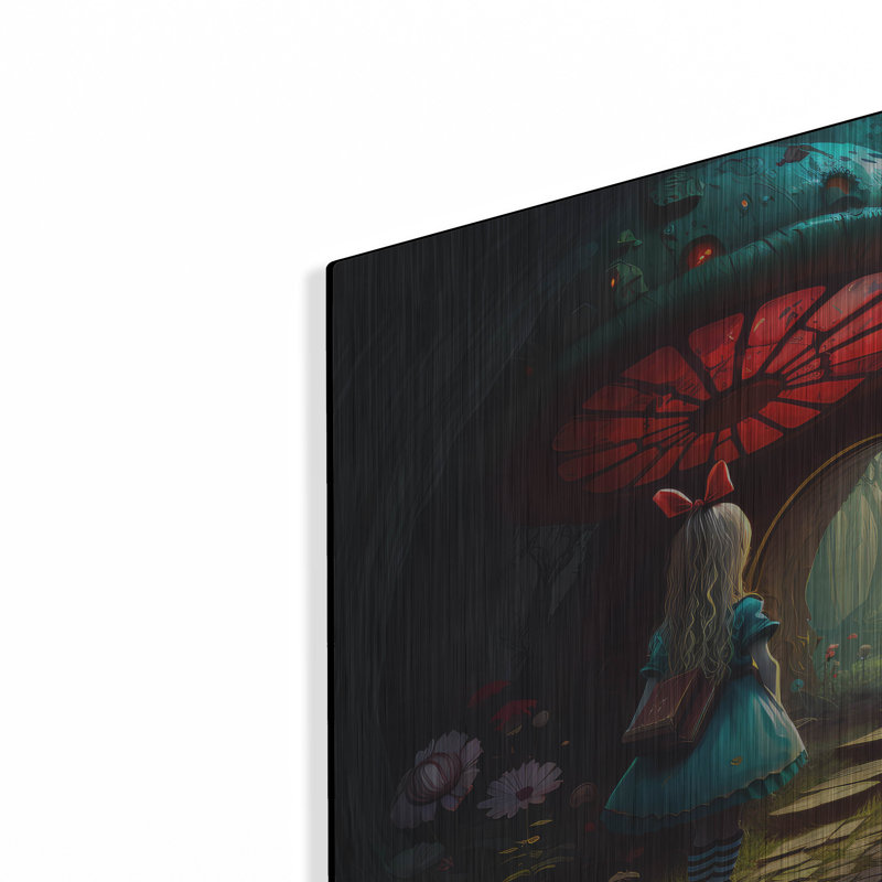 Art mural en métal Winston Porter «Alice Back Pack» par The Golden Valley