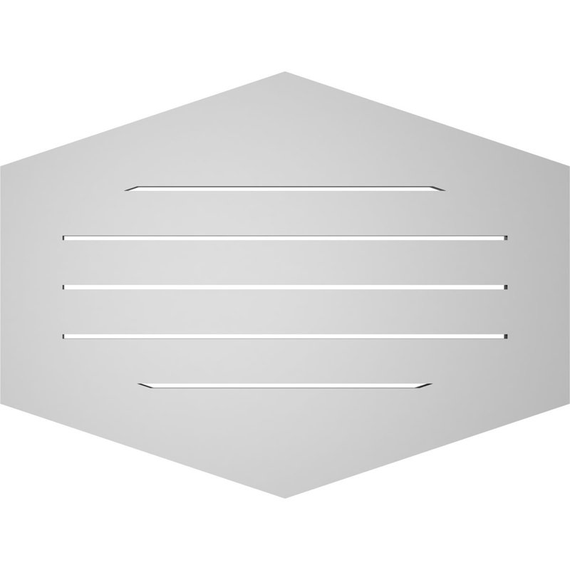 Pente verticale verticale en uréthane 4 pi, H 1 po x l 32 po x L 24 po