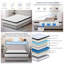Matelas à ressorts ensachés de 12 pouces - mi-ferme avec mousse viscoélastique gélifiée pour le soutien de la colonne vertébrale et le soulagement de la pression, l'isolation des mouvements et la base antidérapante, comprimé pour une installation facile-1061777391