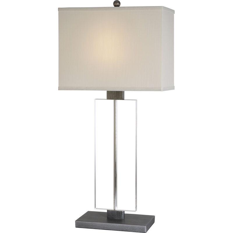 Lampe de table 29 po Spillane, Étain patiné