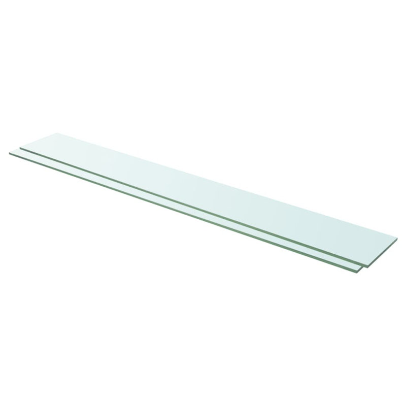 Zaynab 2 Piece Glass Floating Shelf, 0.8cm H x 110cm W x 15cm D