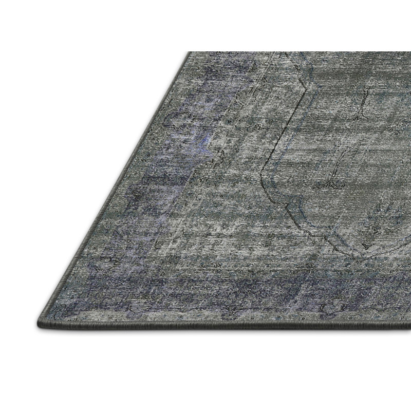 Tapis oriental gris Howser, Rectangle 5 pi x 7 pi