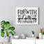 With God Nothing Is Impossible - Wrapped Canvas Print-361304227