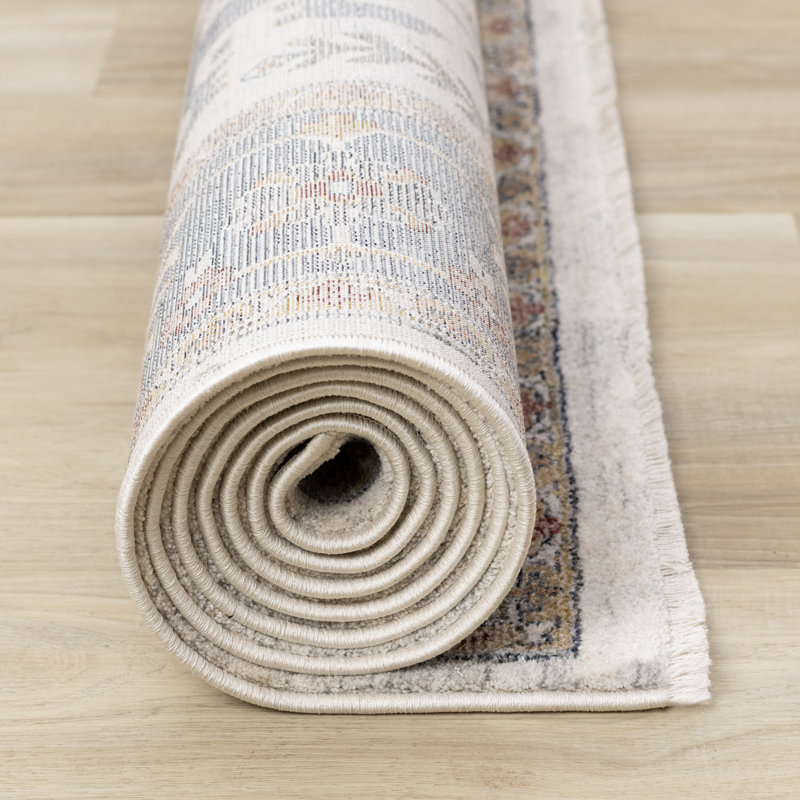 Tapis crème Charlisha, Rectangle 7 pi 10 po x 10 pi 2 po