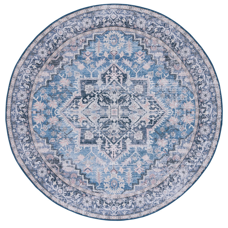 Tapis oriental bleu / gris czarnetzki, Rond 6 pi